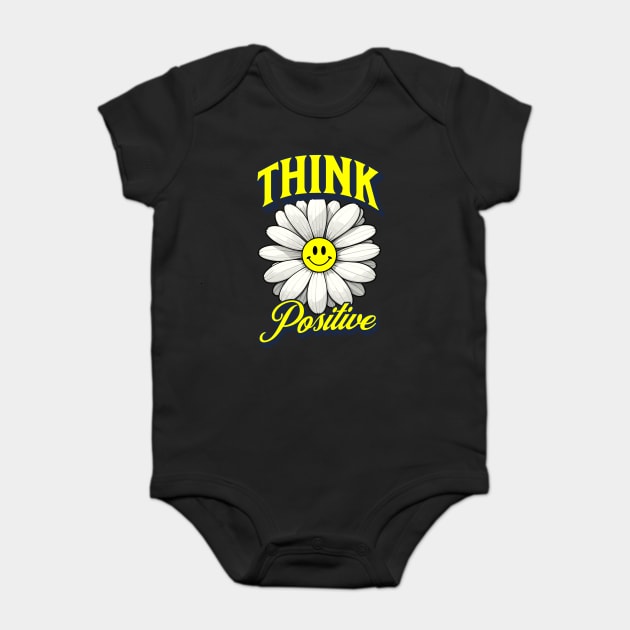 Think Positive, Inspiration Baby Bodysuit by Vinokurio